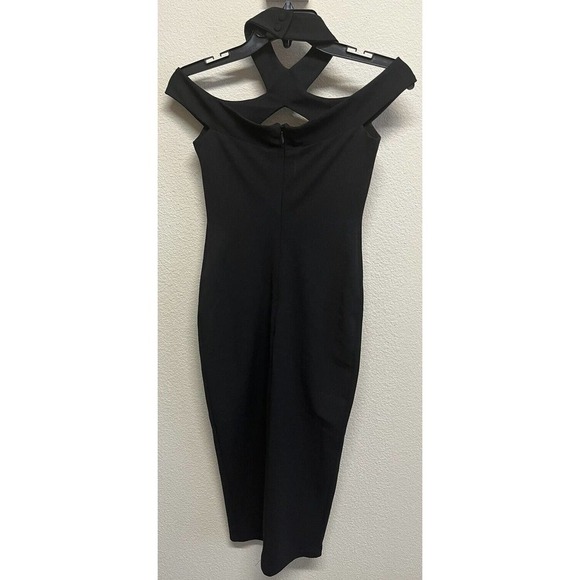 NOOKIE Black Hollywood Crepe Midi Dress Size Small NEW - Picture 11 of 11